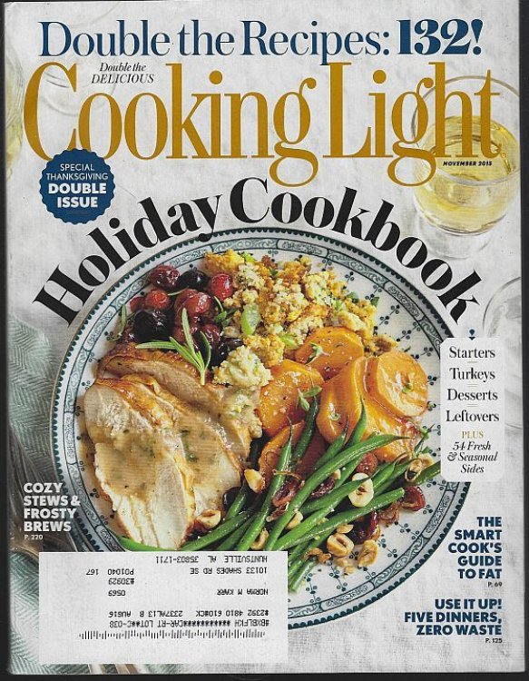 COOKING LIGHT MAGAZINE NOVEMBER 2015