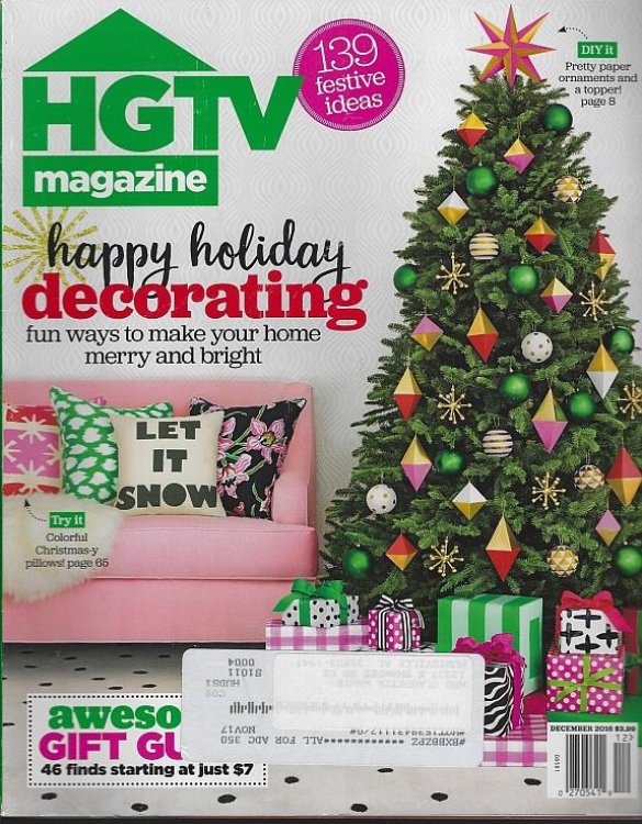HGTV MAGAZINE DECEMBER 2016