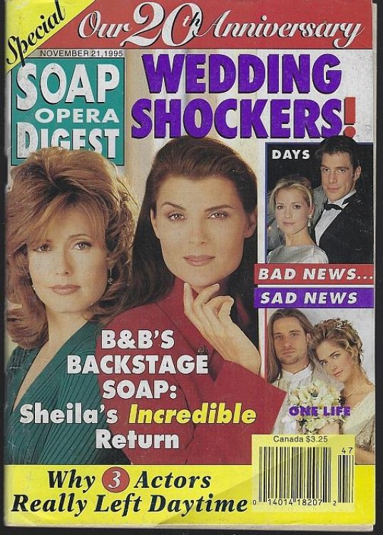 SOAP OPERA DIGEST NOVEMBER 21, 1995 Special 20th Anniversary Issue