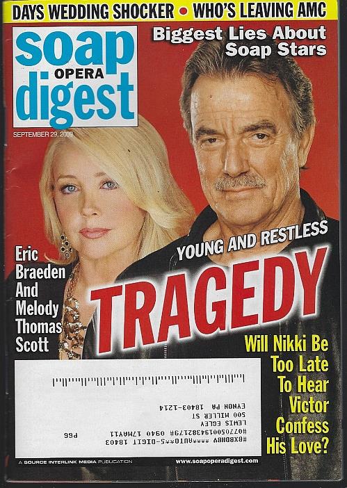 SOAP OPERA DIGEST SEPTEMBER 29, 2009