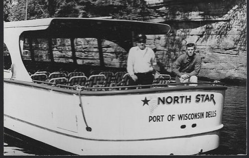 REAL PHOTO POSTCARD OF NORTH STAR, PORT OF WISCONSIN DELLS, WISCONSIN