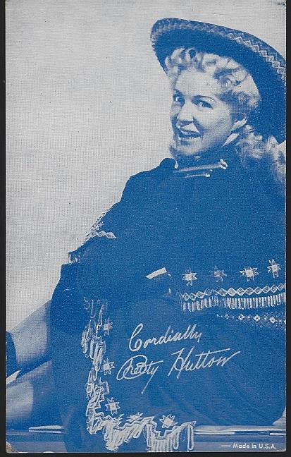 ARCADE CARD OF BETTY HUTTON