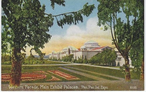 WESTERN FACADE, MAIN EXHIBIT, PANAMA-PACIFIC INTERNATIONAL EXPOSITION, SAN FRANCISCO, CALIFORNIA