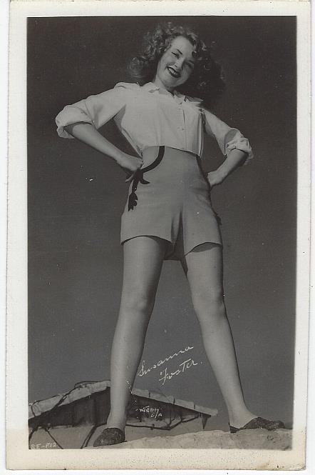 REAL PHOTO POSTCARD OF ACTRESS SUSANNA FOSTER