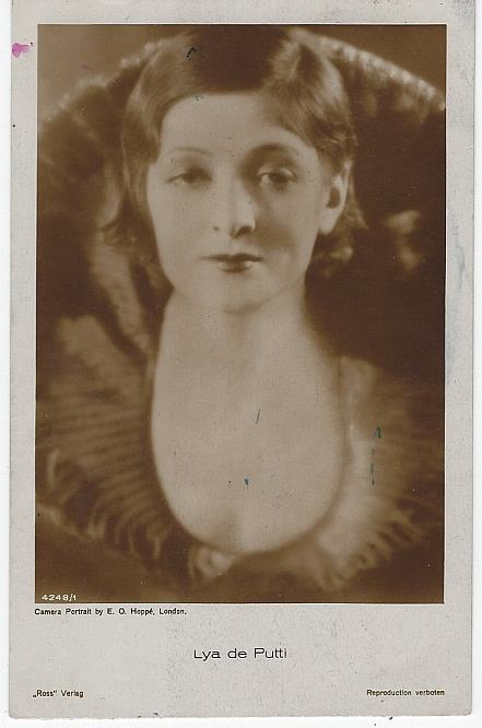 REAL PHOTO POSTCARD OF ACTRESS LYA DE PUTTI