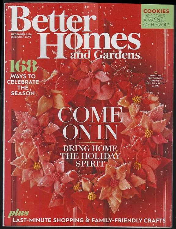BETTER HOMES AND GARDENS MAGAZINE DECEMBER 2016