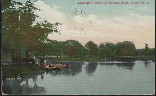 LAKE AT SHERMAN-HEINEMAN PARK, MANSFIELD, OHIO