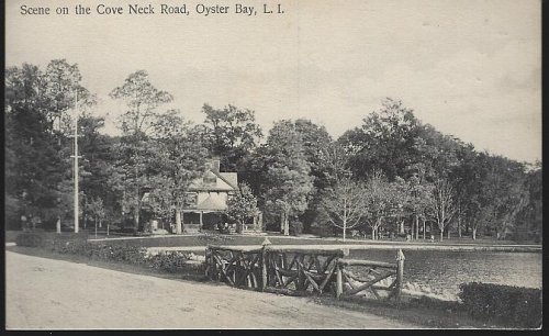 SCENE ON THE COVE NECK ROAD, OYSTER BAY, LONG ISLAND, NEW YORK