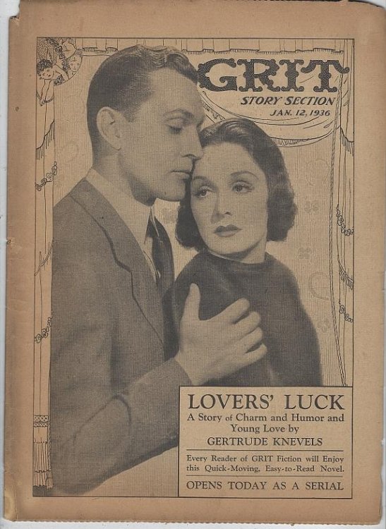 GRIT STORY SECTION JANUARY 12, 1936