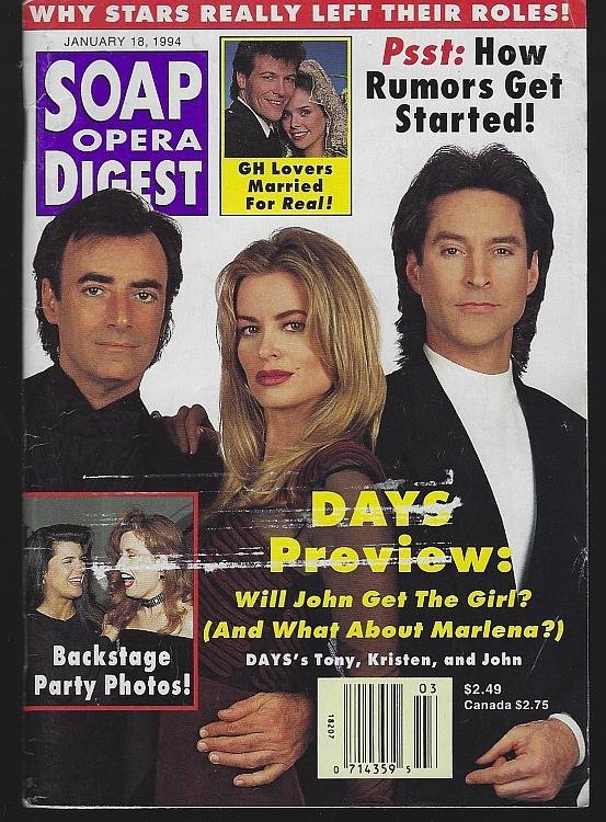 SOAP OPERA DIGEST JANUARY 18, 1994