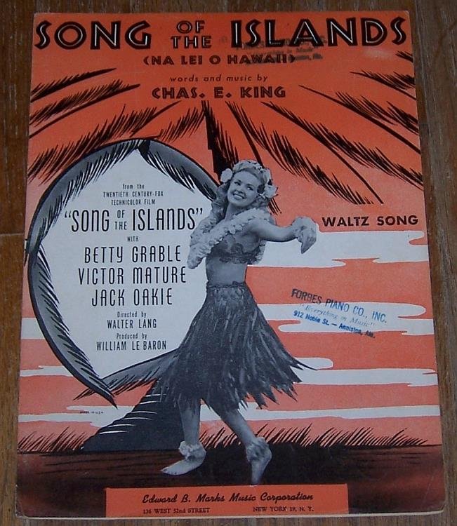 SONG OF THE ISLANDS (NA LEI O HAWAII)