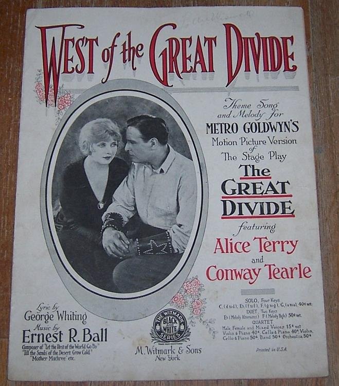 WEST OF THE GREAT DIVIDE
