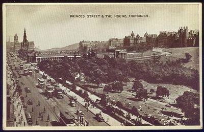 PRINCES STREET AND THE MOUND, EDINBURGH, SCOTLAND