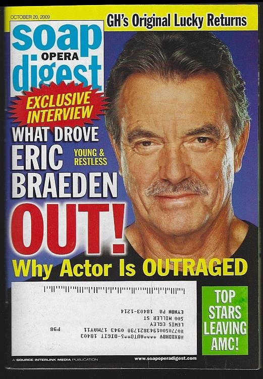 SOAP OPERA DIGEST OCTOBER 20, 2009