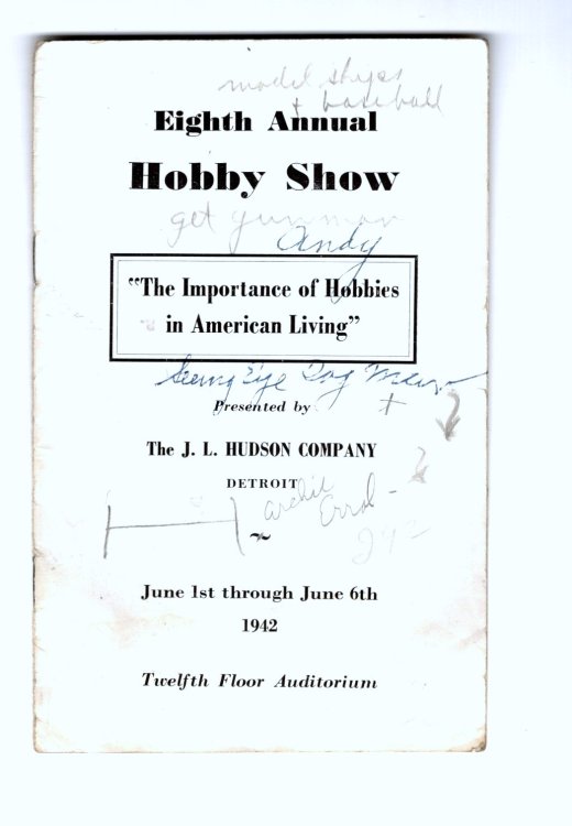 Eighth Annual Hobby Show, the Importance of Hobbies in American Living : Presented by the J. L. Hudson Company, Detroit, Michigan, 1942