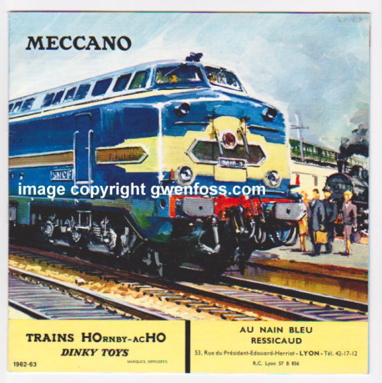Meccano Trains, Hornby-Acho, Dinky Toys : 1962-1963 Catalog, French Edition