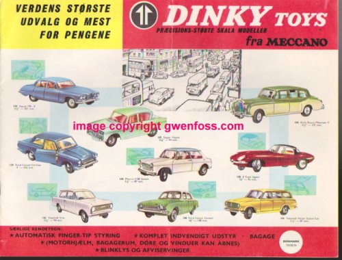 Dinky Toys : Praecisions Stobte Skala Modeller fra Meccano, Danish Edition, 1964