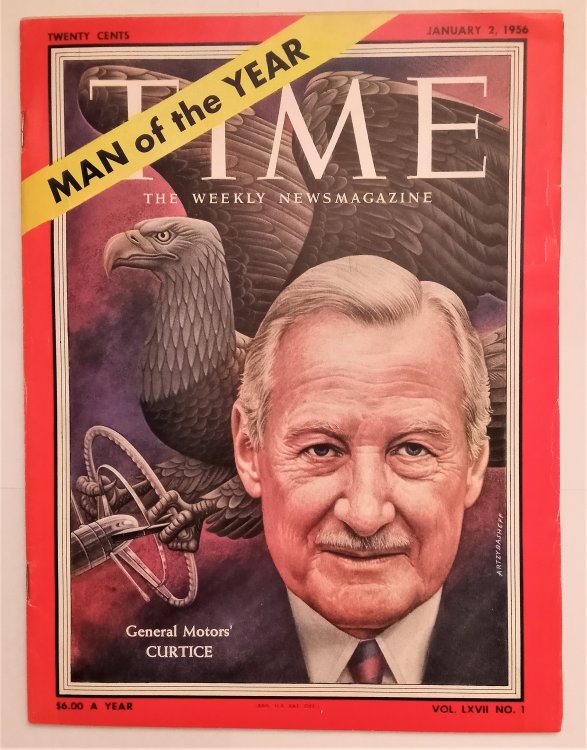 Time, the Weekly Newsmagazine : Volume 67, Number 1, January 2, 1956 (Man of the Year, Harlow Herbert Curtice of General Motors)