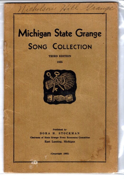 Michigan State Grange Song Collection, 3e : 3rd Edition, 1935