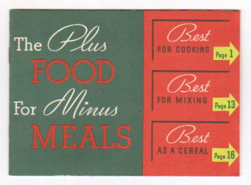 Plus Food for Minus Meals, the : Kellogg's All-Bran