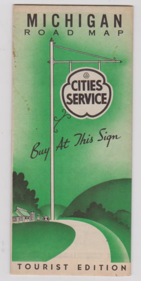 Michigan Highway Map : Cities Service Tourist Edition, 1939