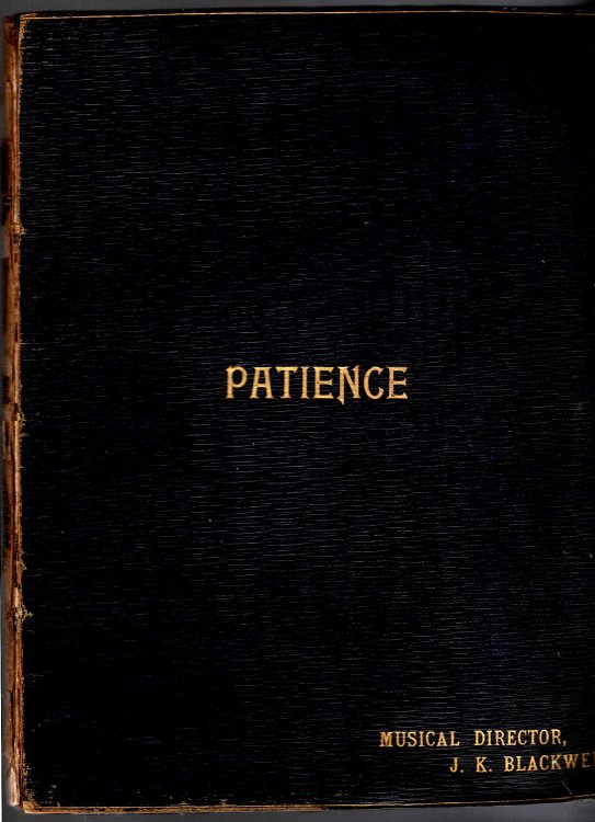 Patience, Or, Bunthorne's Bride : An Entirely Original Aesthetic Opera, in Two Acts