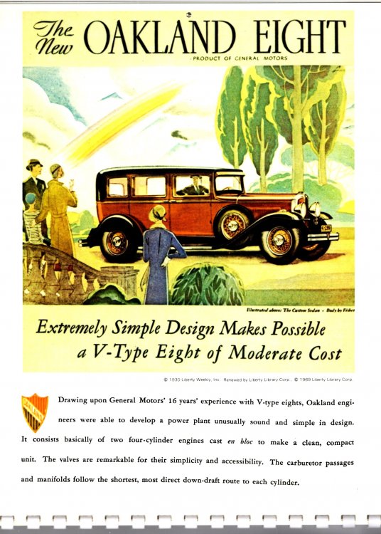 Handsome Collection of Old Car Ads from Liberty Magazine, a : A Calendar for 1971
