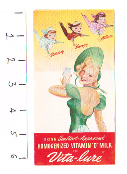 Vita-Lure : Vitality, Energy, Allure, Sealtest Approved Homogenized Vitamin D Milk
