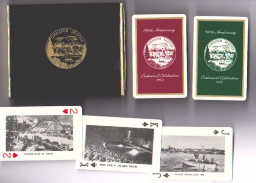Greater Seattle : Remembrance, 100th Anniversary, Centennial, Set of Historical Playing Cards