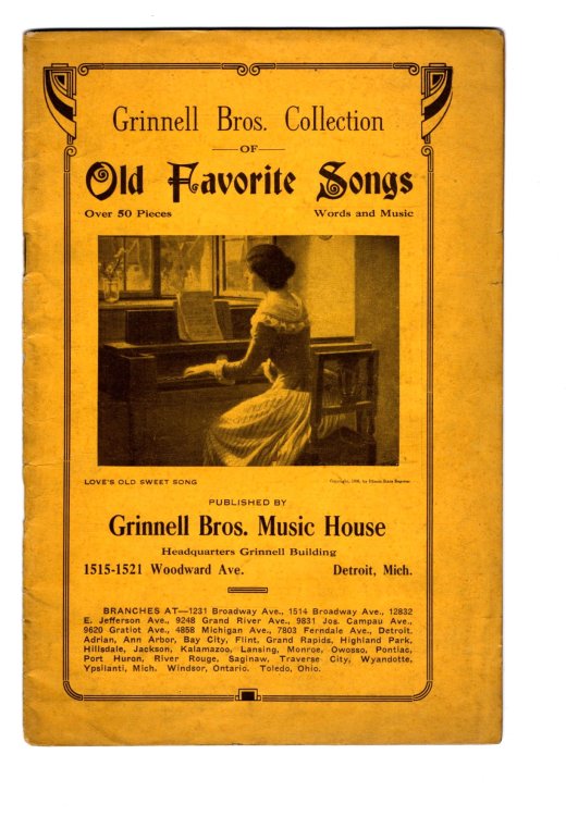 Grinnell Brothers Collection of Old Favorite Songs : Over 50 Pieces, Words and Music
