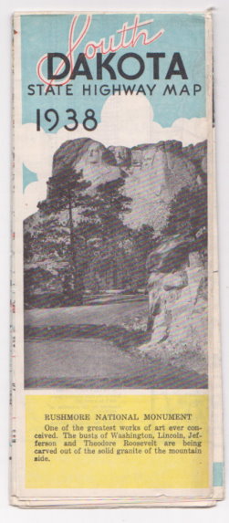 South Dakota State Highway Map : 1938
