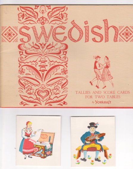 Swedish Tally Set : Tallies and Score Cards for Two Tables