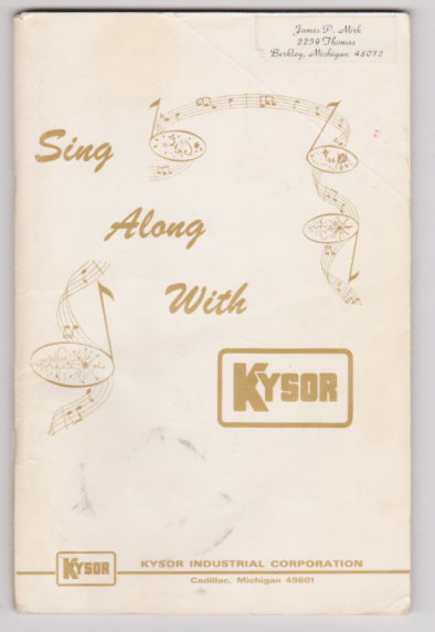 Sing Along with Kysor : Lyrics to 300 Songs