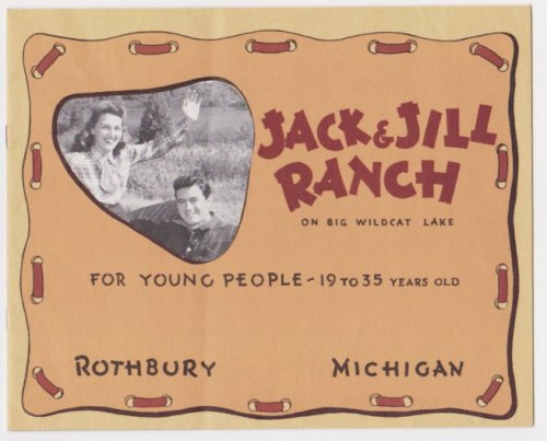 Jack and Jill Ranch on Big Wildcat Lake : For Young People 19 - 35 Years Old, Rothbury, Michigan (Double JJ Resort)