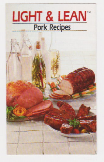 Light and Lean Pork Recipes : Lot of 4 Pork Promos