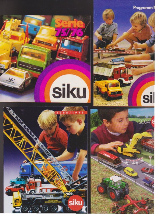 Siku : lot of 17 catalogs, 1975-2004