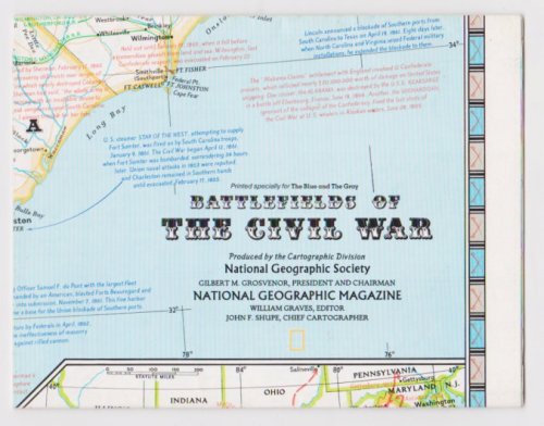 National Geographic Society, Battlefields of the Civil War : Printed for the Blue and the Gray