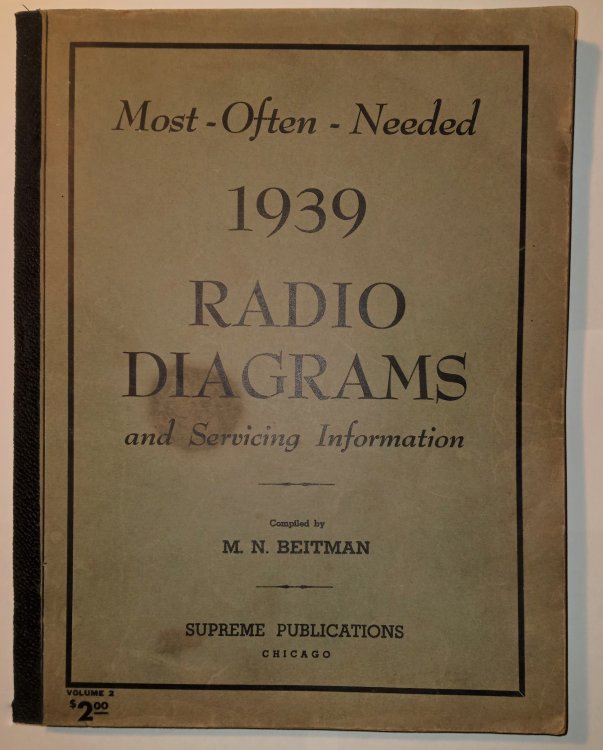 Most Often Needed Radio Diagrams and Servicing Information, Volume 2 : 1939