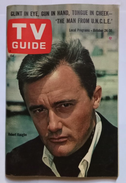 TV Guide Magazine, October 24, 1964 : Robert Vaughn, the Man from Uncle (U.N.C.L.E.)