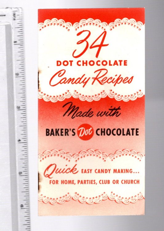 34 Dot Chocolate Recipes, Made with Baker's Dot Chocolate : Quick Easy Candy Making for Home, Parties, Club or Church