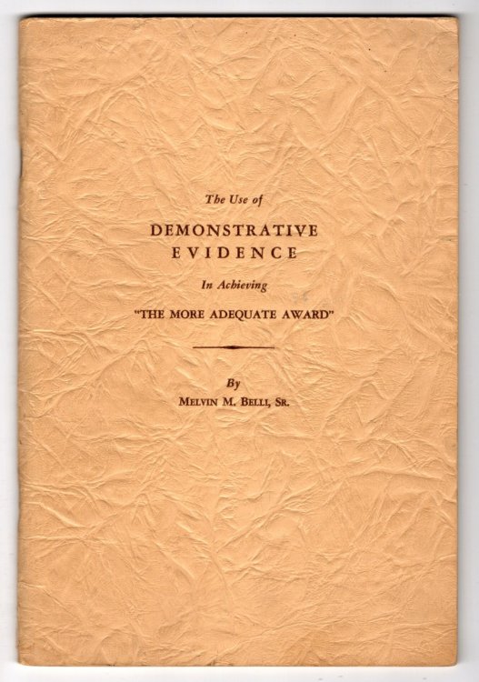 Use of Demonstrative Evidence in Achieving the More Adequate Award, the : From an Address before the Mississippi State Bar Association, 1951