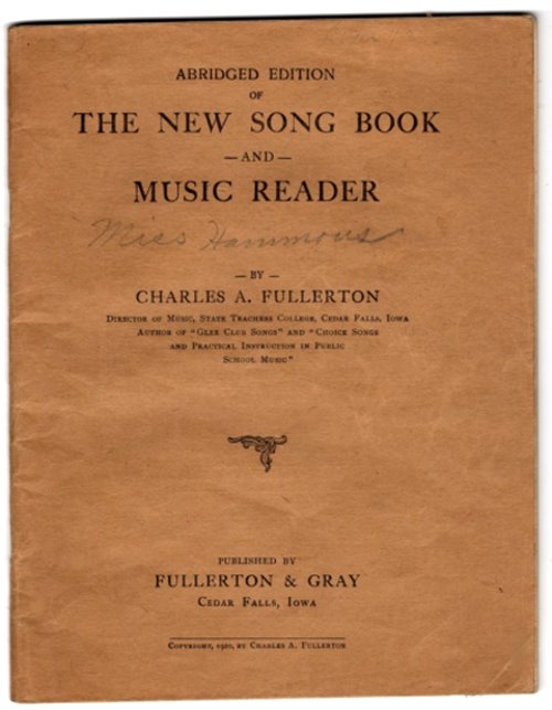 Abridged Edition of the New Song Book and Music Reader