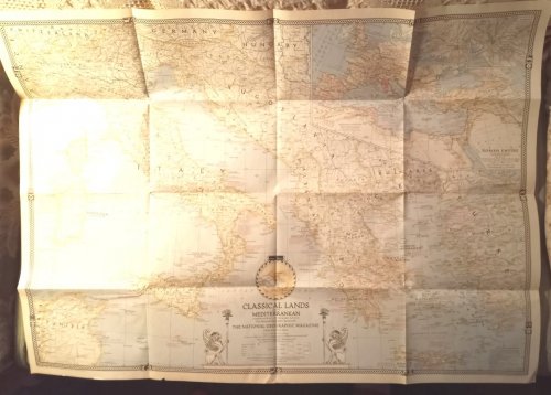 Classical Lands of the Mediterranean : National Geographic Map, March 1940