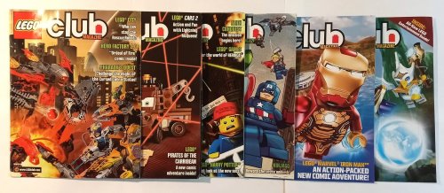 Lego Club Magazine : Lot of 6 Issues, 2011-2013 (with gaps)