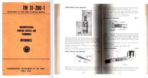 Unconventional Warfare Devices and Techniques, References : Department of the Army Technical Manual, TM 31-200-1
