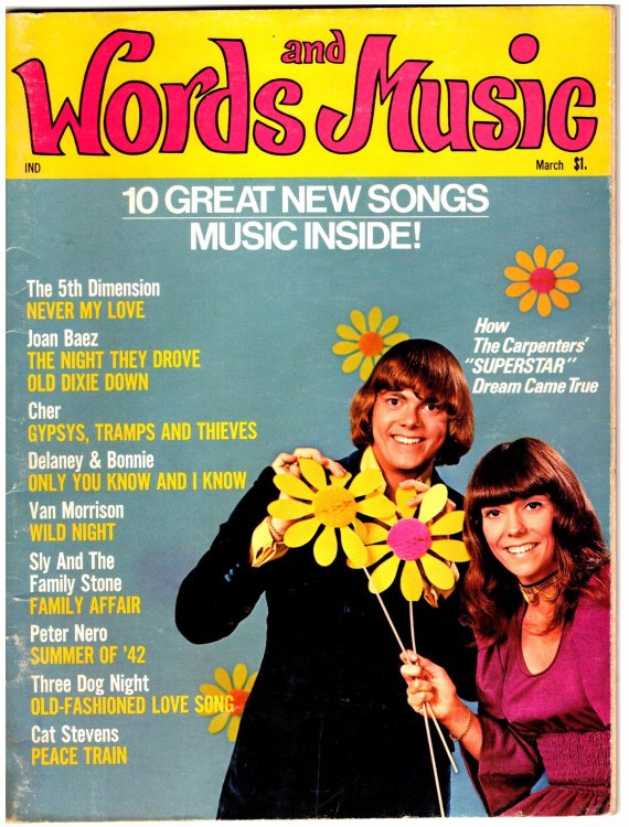 Words and Music Magazine : Volume 1, Number 2, March 1972