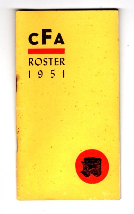 Circus Fans Association of America : CFA Roster 1951