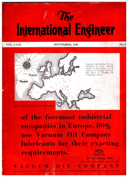 International Engineer, the : Volume 58, Number 3, September 1930