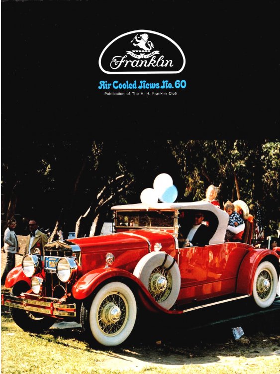 Franklin Air Cooled News Number 60 : Volume 20, Number 3, November 1973
