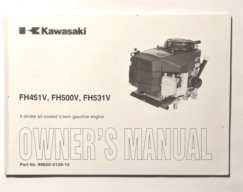 Kawasaki 4 Stroke Air-Cooled V-Twin Gasoline Engine Owner's Manual : FH451V, FH500V, FH531V